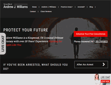 Tablet Screenshot of kingwoodcriminaldefenselawyer.com